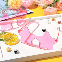 4pcs Pentagram Sunglasses Candy Glasses For Party
