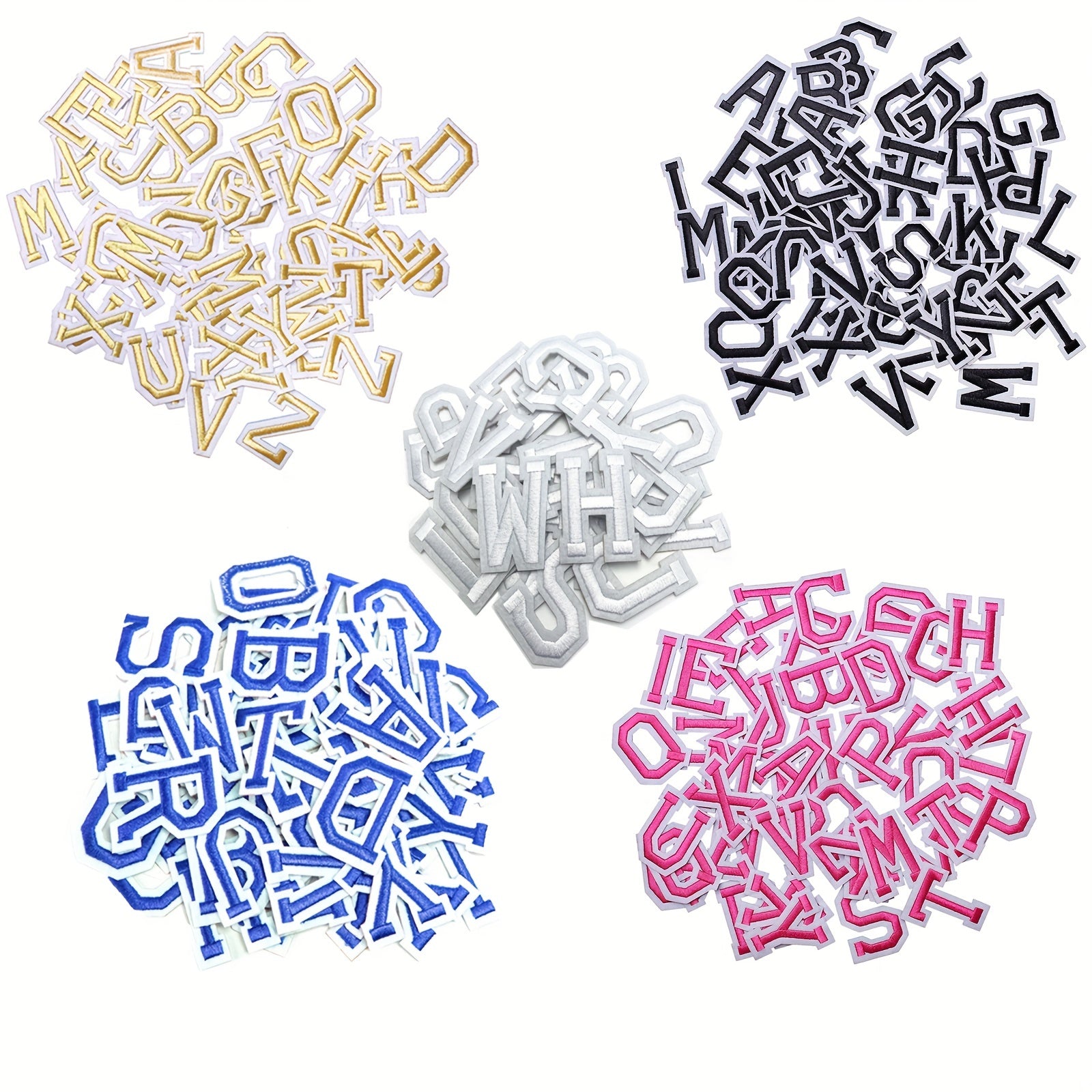 Alphabet Patches Ironed Adhesive for Shirts Jacket