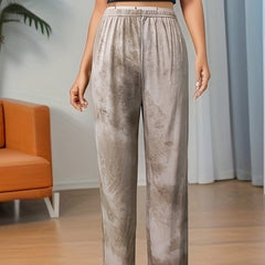 Tie Dye Lounge Pants Soft Elastic Waistband Womens Sleepwear