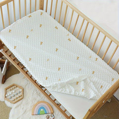 Boobee Ultra Soft Knitted Polyester Fitted Crib Sheet Animal Print