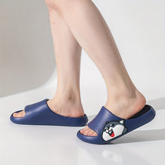 Men's Cartoon Slip On Slides Quick Dry Indoor House Slippers