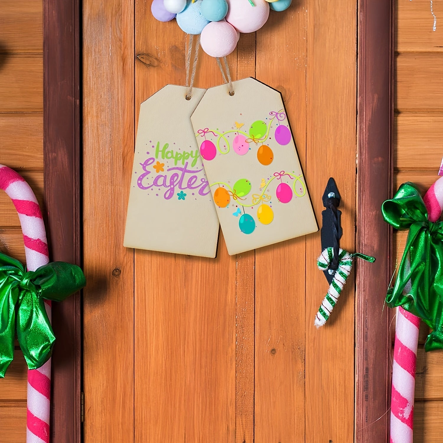10pcs DIY Wooden Pet Sign Blank Door Sign Laser Cut Wooden Chip Christmas Decor