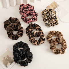 12pcs Leopard Print Hair Scrunchies Ponytail Holders