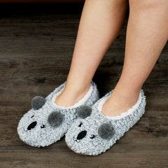 Women's Koala Slippers Plush Lined Casual Shoes
