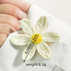 Flower Shirt Button Set - No Sewing Required - Brass Base Decorative Buttons