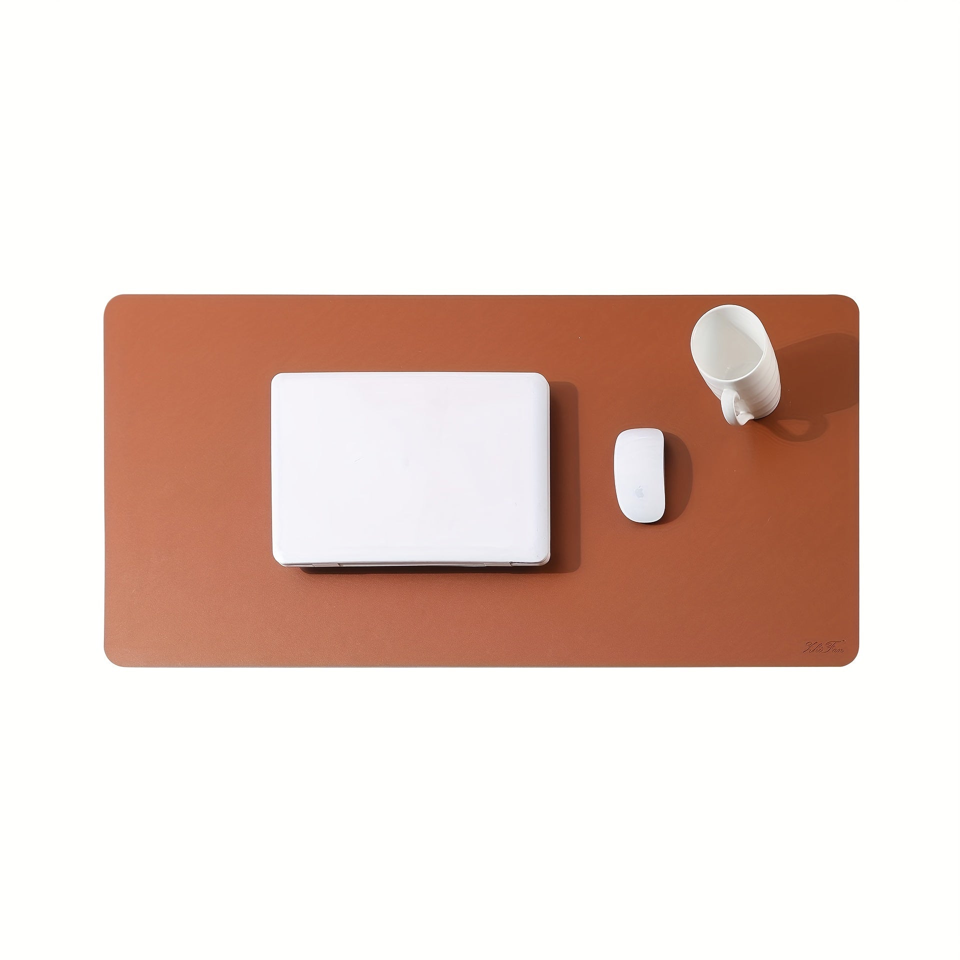 Double Sided Leather Mouse Pad Medium Office Computer Desk Pad Non-Slip 30 x 59