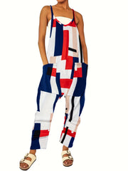 Casual Overall Jumpsuit with Dual Pockets