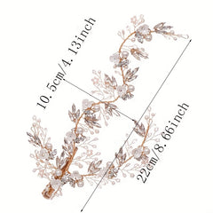 Crystal Pearl Bridal Headpiece Wedding Hair Accessory