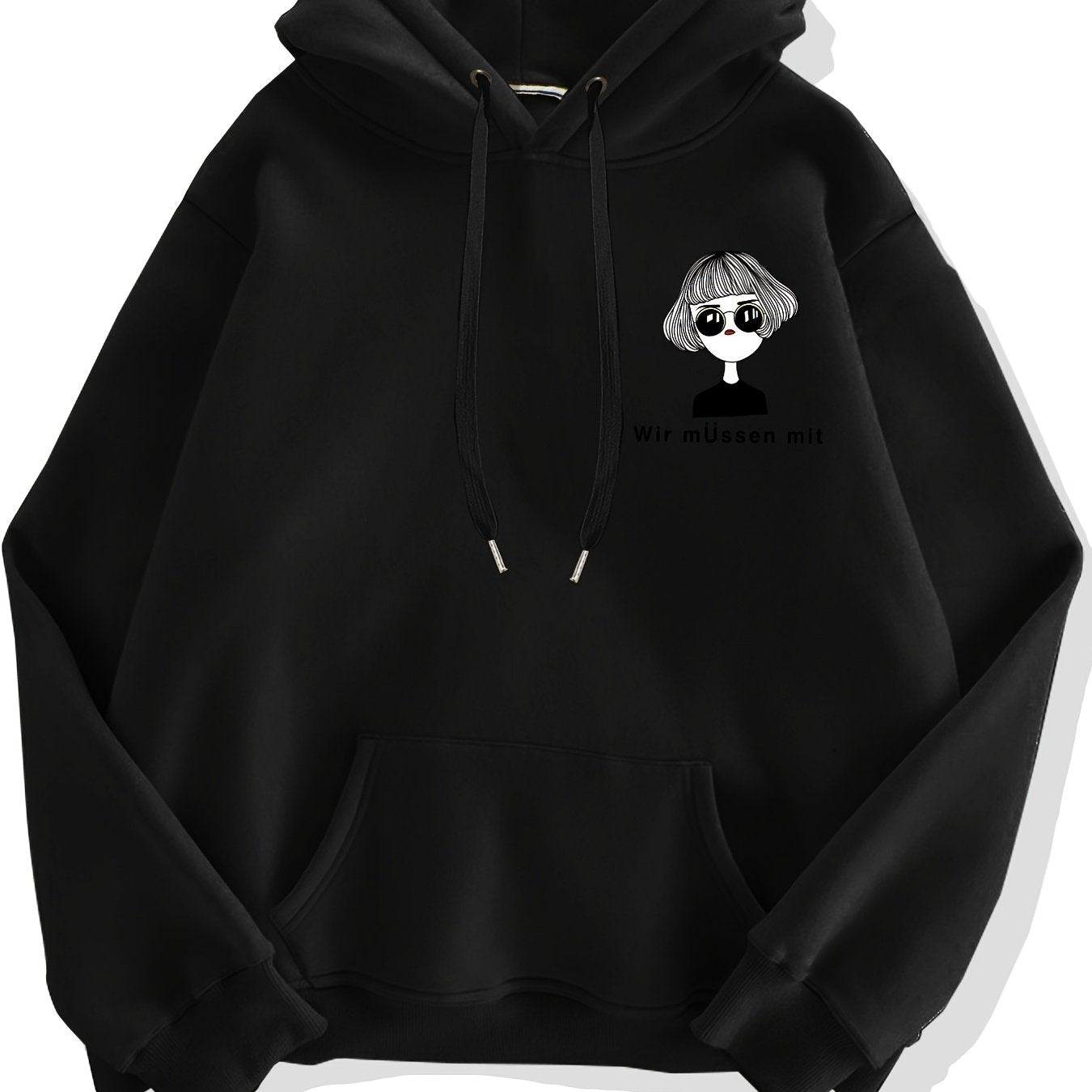 Graphic Print Crew Neck Pullover Sweatshirt Women's Clothing