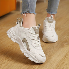 Mesh Lace-up Platform Sneakers Women's Footwear