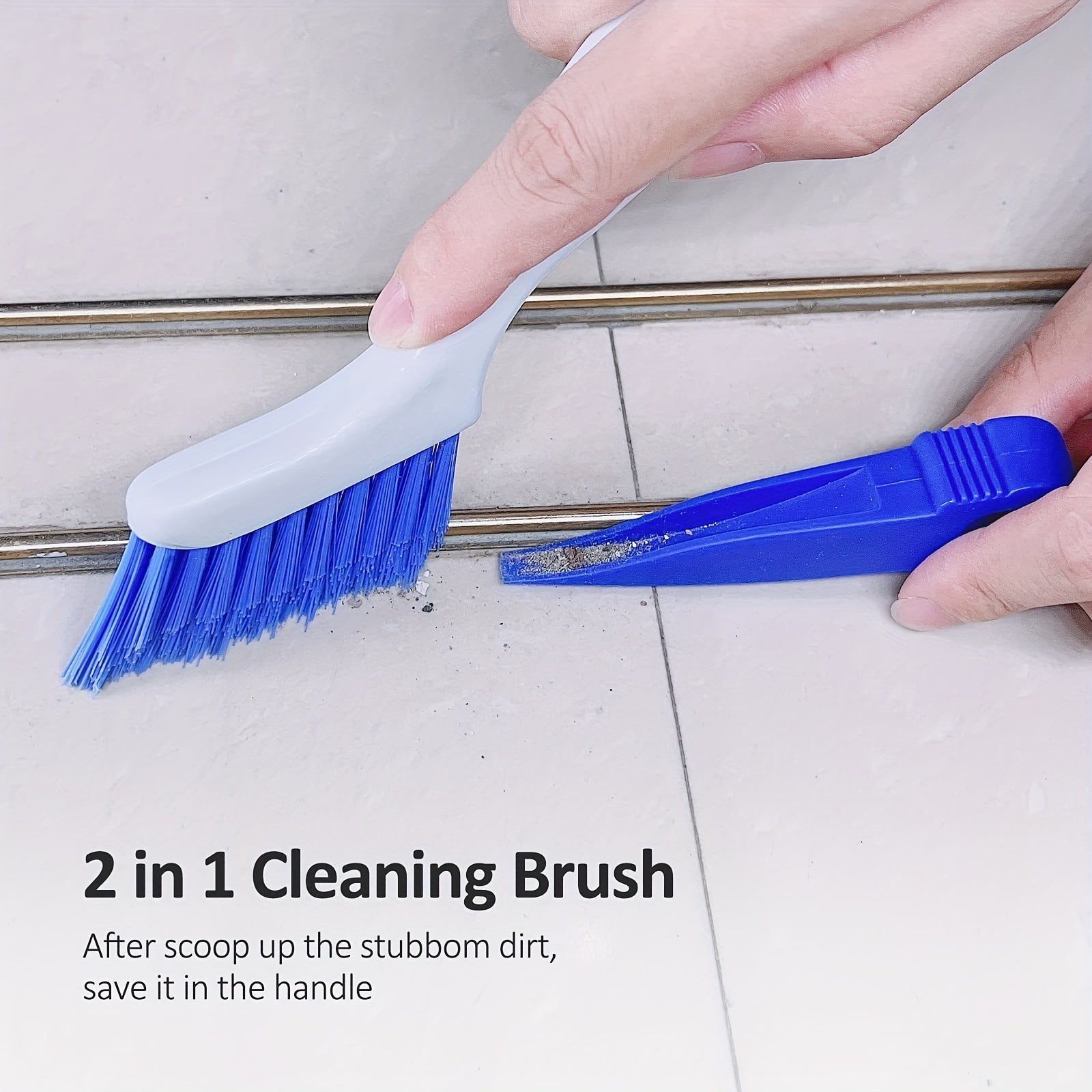 2pcs Small Cleaning Brushes for Kitchen & Bathroom Sink