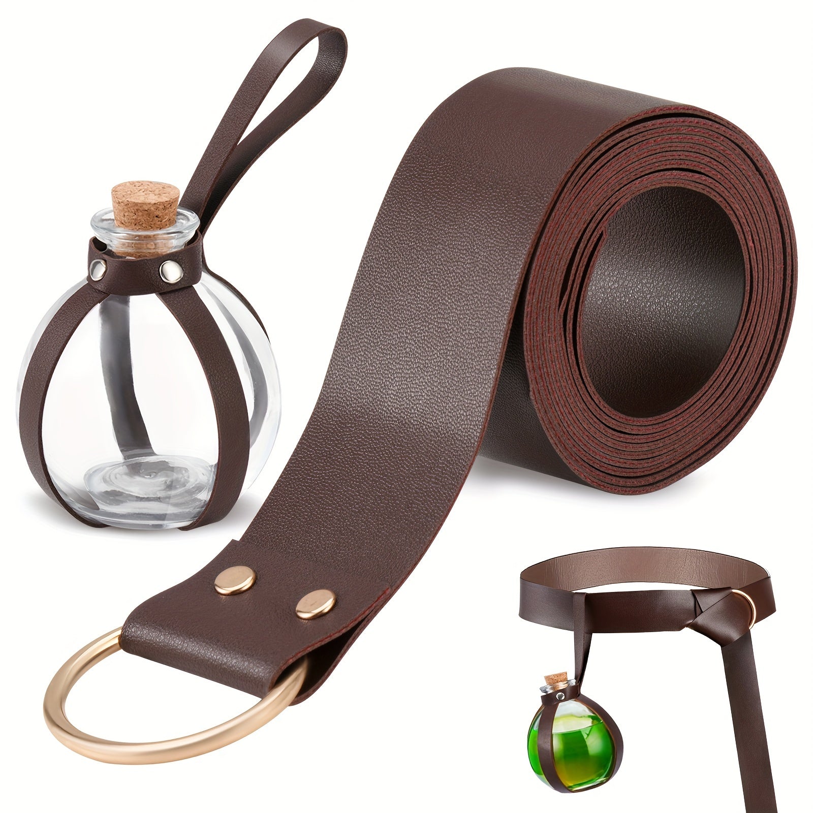 Medieval Knight Belt 74 8inch Belt With Magic Bottle