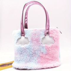 Plush Girls Wallet Reflective Cartoon Cloud Decoration