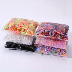 1000pcs Girls Colorful Hair Ties Set Holiday Gift