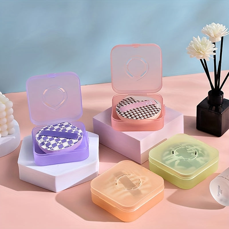Makeup Puff Storage Case Durable Shell Holder Sponge Drying