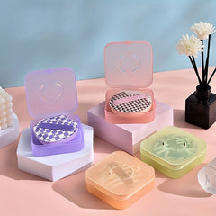 Makeup Puff Storage Case Durable Shell Holder Sponge Drying