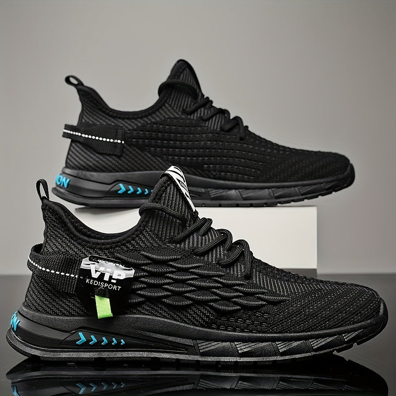 Men's Fish Scale Lace-Up Sneakers Comfortable Walking Shoes
