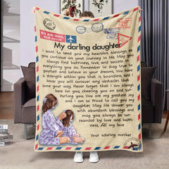 Flannel Blanket Mother's Blessing Gift Soft Warm Bed Sofa Use