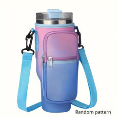Neoprene Water Bottle Carrier Bag for 40oz Cup with Adjustable Strap