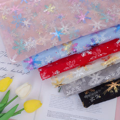 Christmas Snowflake Fabric Halloween Cloak Tablecloth Princess Skirt DIY