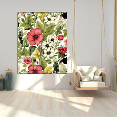DIY Paint by Numbers Kit for Adults Floral Art Polyester Fiber Canvas 40x50cm