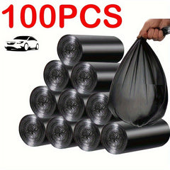 100 Pcs 5L Garbage Bags Trash Can Liners Strong Unscented