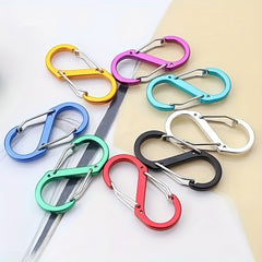 4pcs S-shaped Climbing Buckle Aluminum Alloy Backpack Lock Buckle