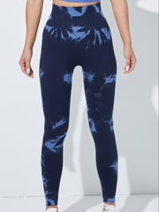 Tie Dye Yoga Running Pants High Waist Hip Lifting Yoga Fitness Pants