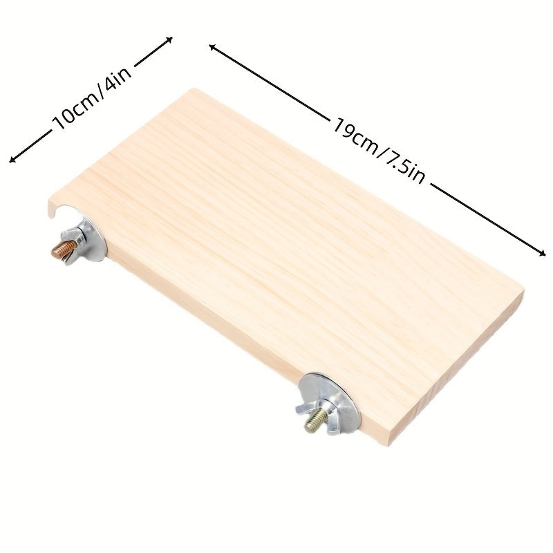 Parrot Stand Board Log Stand Board Bird Habitat Toy Platform