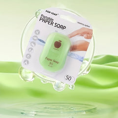 50pcs Water Soluble Paper Soap for Travel Deep Cleansing and Moisturizing