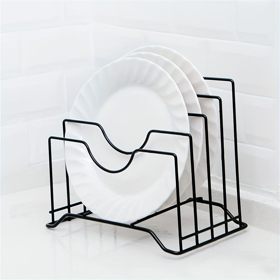 Metal Iron Pot Lid Rack Chopping Board Storage Kitchen Organizer