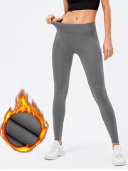 Plush Yoga Leggings Thermal Stretchy High Waist Sports Comfort Workout Yoga Pant