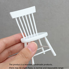 Wooden Mini House Dining Table & Chairs Dollhouse Kitchen Furniture
