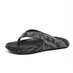 Men's Letters Print Slip On Flip Flops Assorted Colors