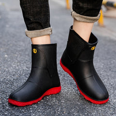 Men's Waterproof Wear-resistant Rain Boots for Outdoor Working Fishing