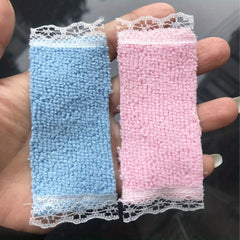 1:12 Doll House Mini Lace Towel Bath Towel Model Bathroom Scene Doll House Decor