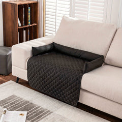 Waterproof Pet Sofa Cushion Grey Ultrasonic Cotton Bed