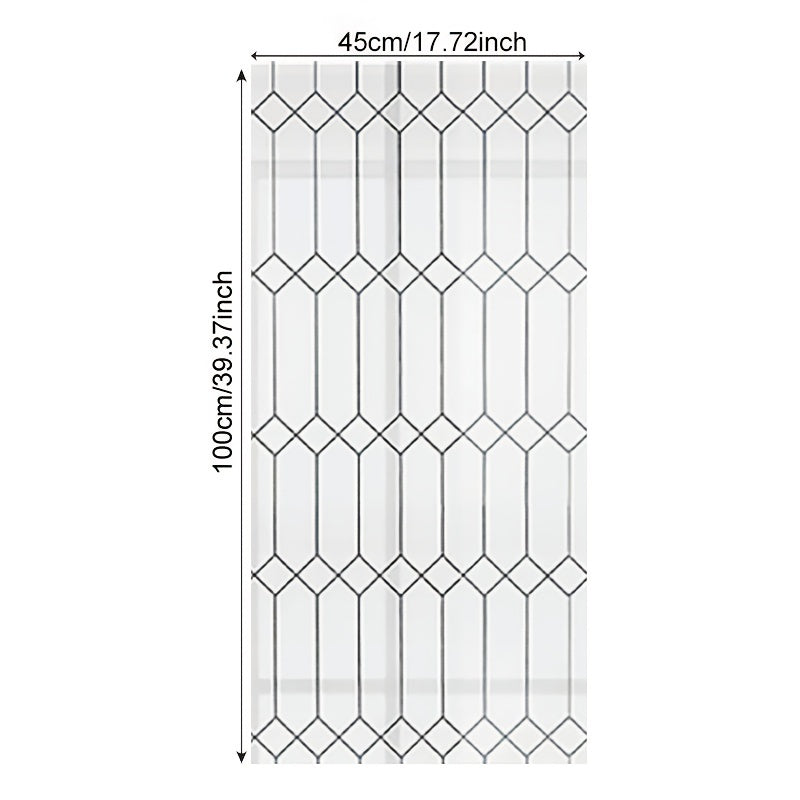 Morocco Frosted Privacy Window Film Stained Glass Style Tint