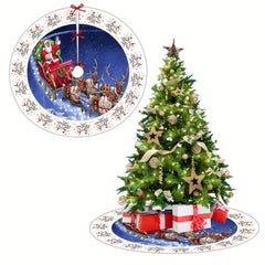 1pc Christmas Tree Skirts 121 92 Cm Christmas Tree Skirt Christmas Decorations