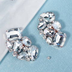 Rhinestone Shoe Clips Floral Shoe Buckle Wedding Party