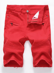 Men's Casual Denim Shorts with Pockets