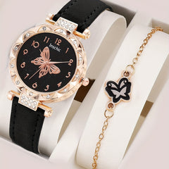 Rhinestone Butterfly Watch & 5 Jewelry Decorations for Kids