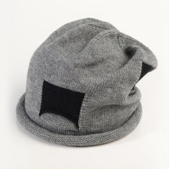 Cozy Patched Beanie Hat for Men and Women
