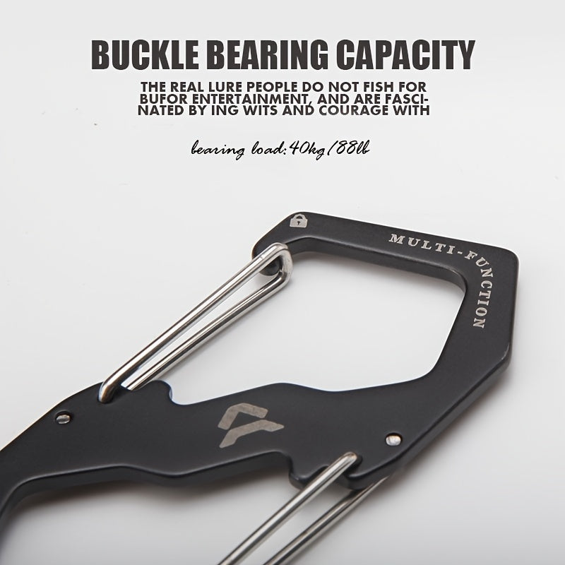 ATISEN Stainless Steel Carabiner Set Large & Medium Buckles for Climbing