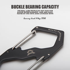ATISEN Stainless Steel Carabiner Set Large & Medium Buckles for Climbing