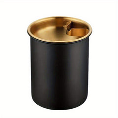 Stainless Steel Ashtray with Funnel and Windproof Design