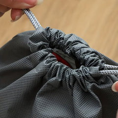 Portable Shoes Bag Drawstring Pouch Dustproof for Travel