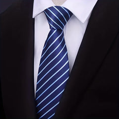 Men's Wide Business Suit Tie - Formal Work Marriage Students