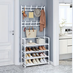 Floor Coat Rack Shoes Rack Multifunctional Storage Coat Garment Rack