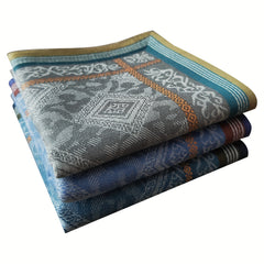 3pcs Men's Handkerchief Soft Absorbent Business Suit Towel